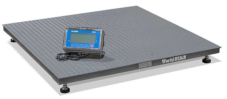 B-Tek WorldWEIGH Floor Scale with BWS Indicator